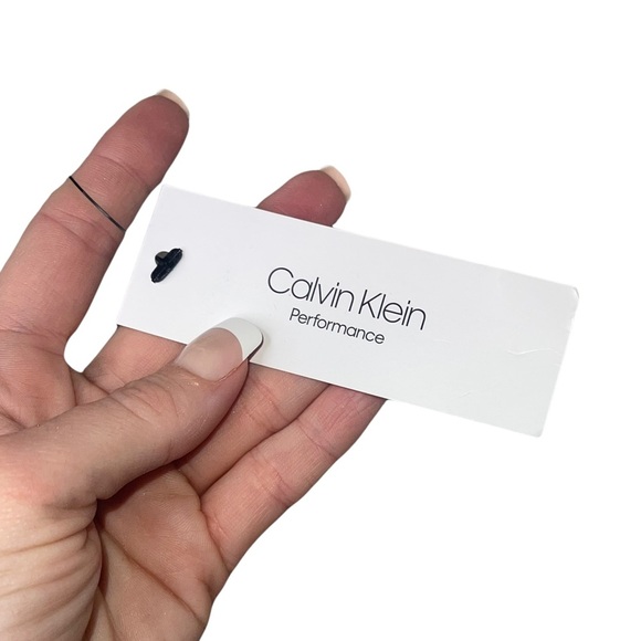 CALVIN KLEIN PERFORMANCE 100% Cotton Rolled Cuff Crop Top XL NWT - Picture 4 of 8